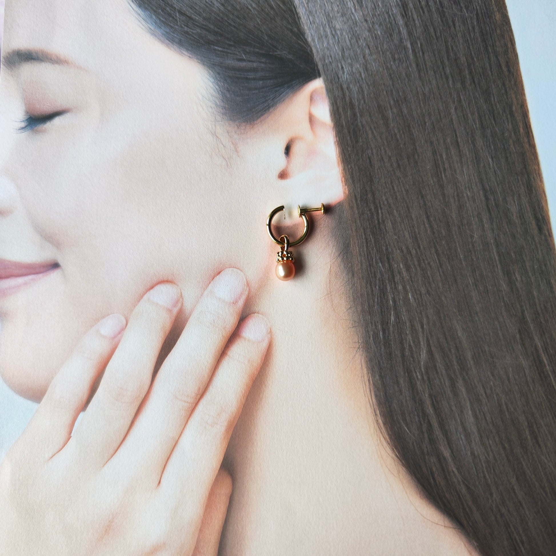 TASAKI 田崎真珠 淡水真珠 イヤリング チャーム