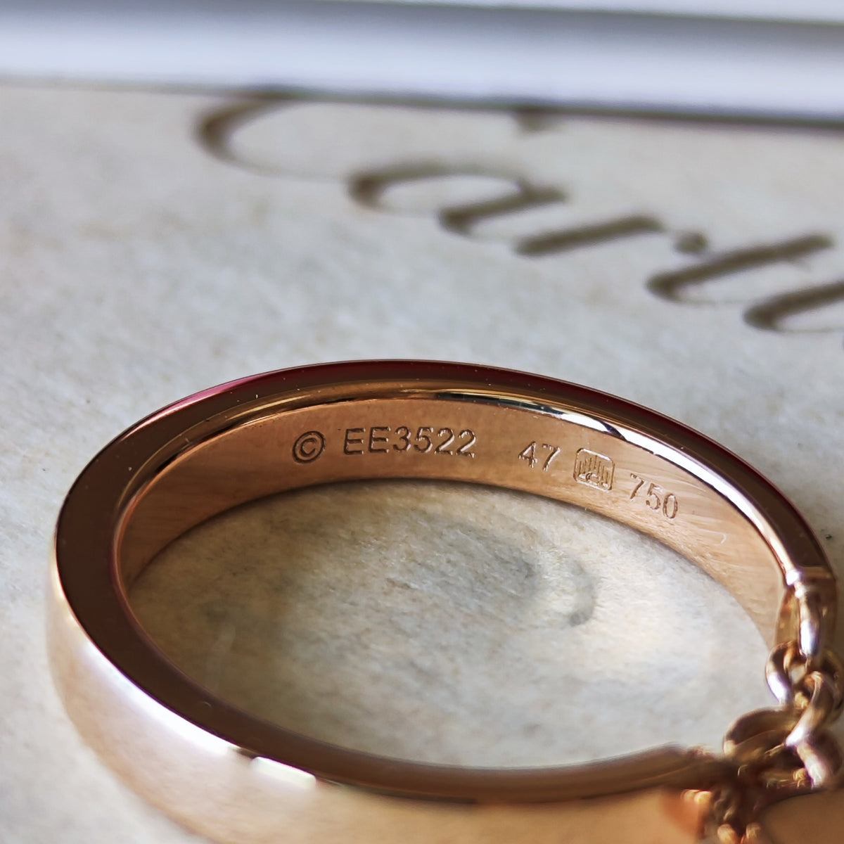 【Cartier 廃盤】カルティエ モナムール ハートチャーム 18金PG 47