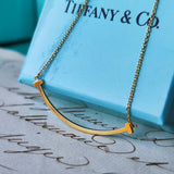 TIFFANY &Co ティファニー Tスマイル スモール ネックレス 18金YG