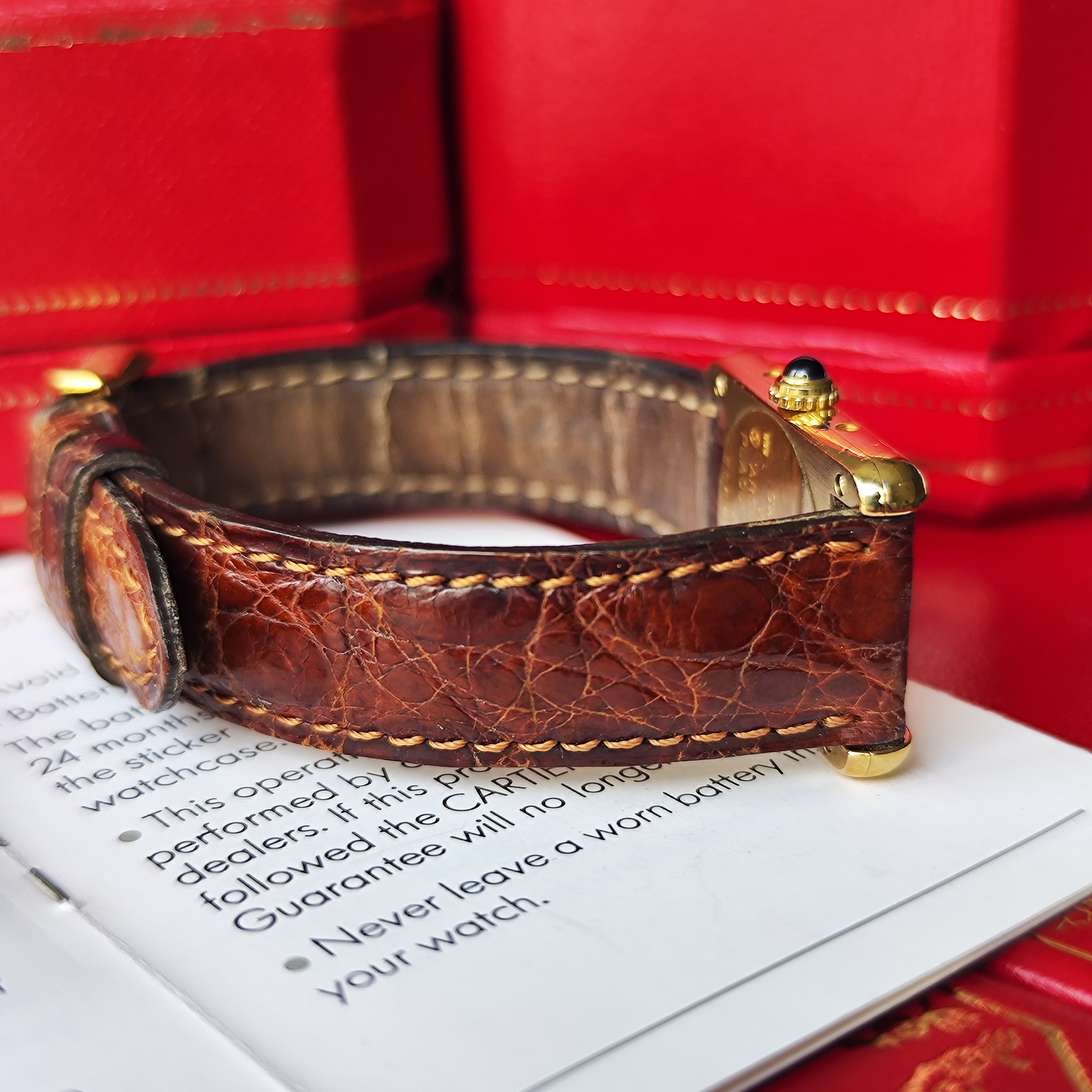 静275/ Cartier カルティエ マストタンク  925 クオーツ 腕時計 Cartier - 静275/ Cartier カルティエ マストタンク 925 クオーツ