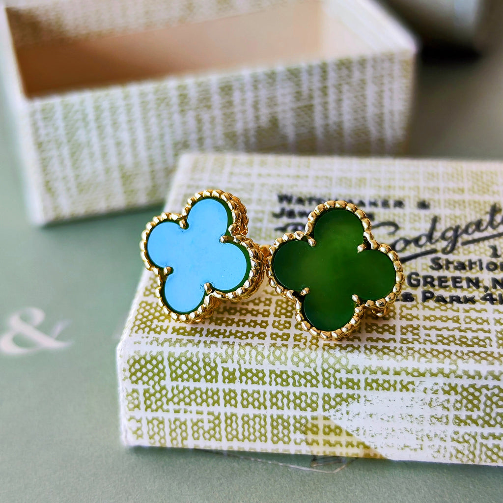 Van Cleef & Arpels ヴァンクリーフ&アーペル ヴィンテージアルハンブラ 翡翠 イヤリング