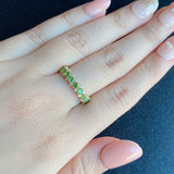 天然デマントイドガーネット 天然ダイヤモンド リング