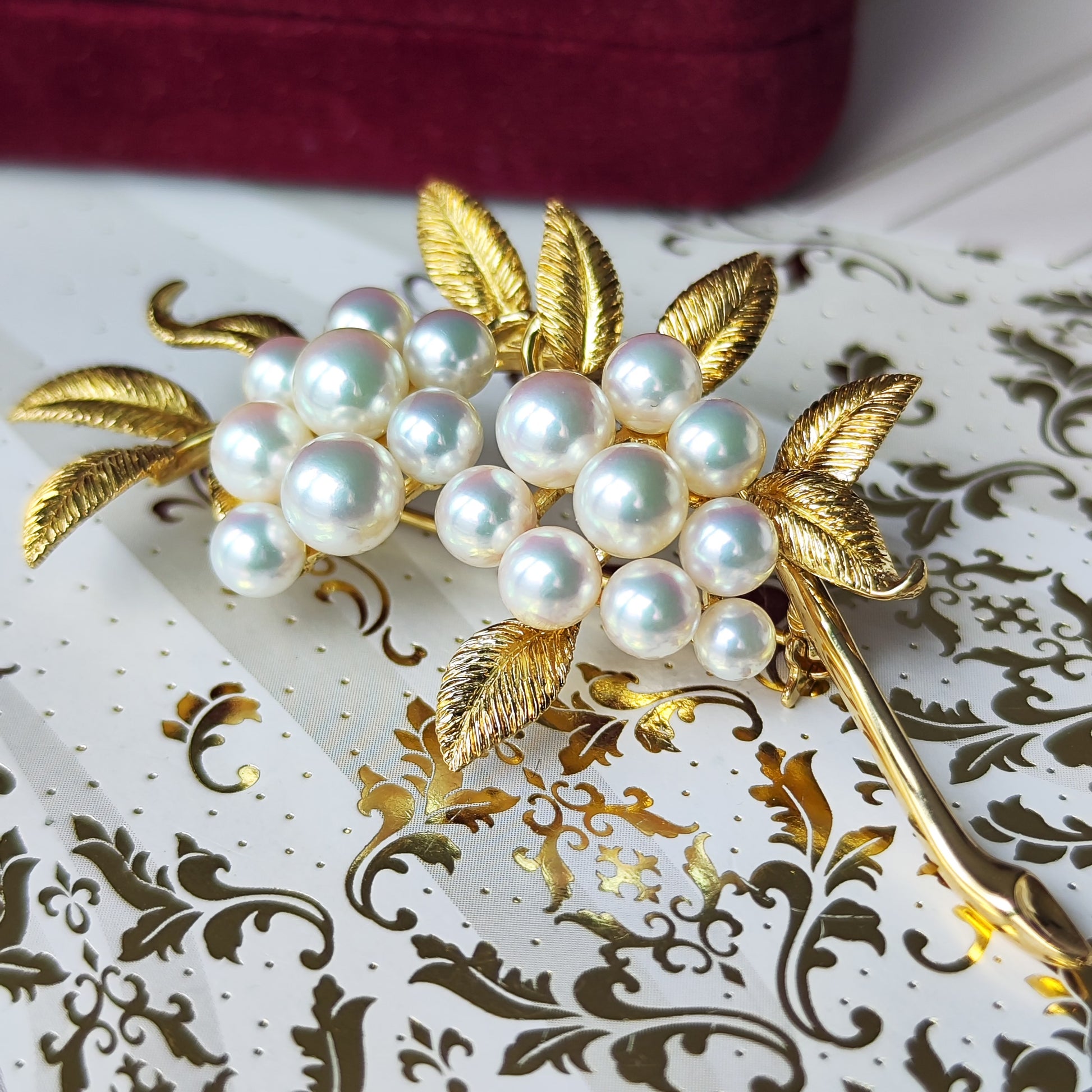 MIKIMOTO ミキモト あこや真珠 ブローチ