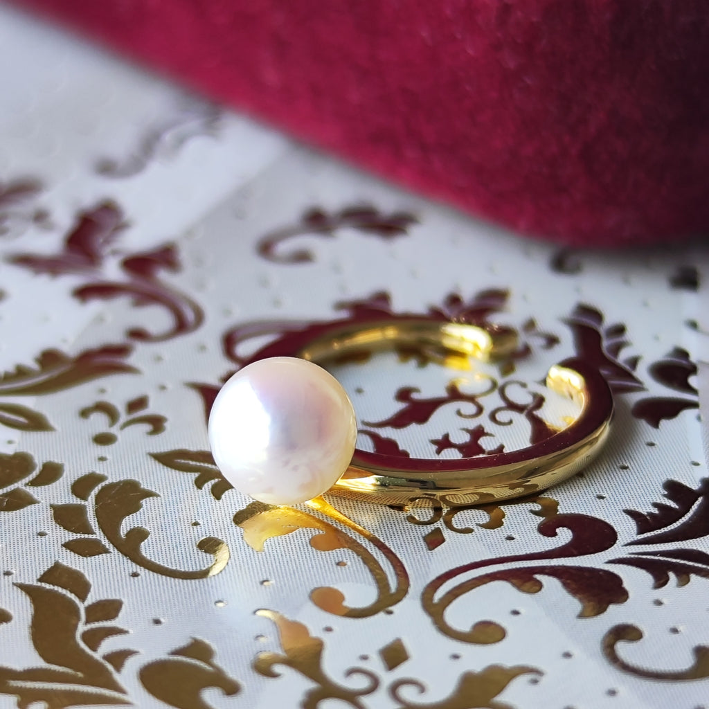 【お値下げ】MIKIMOTO ミキモト あこや真珠 18金 イヤーカフ