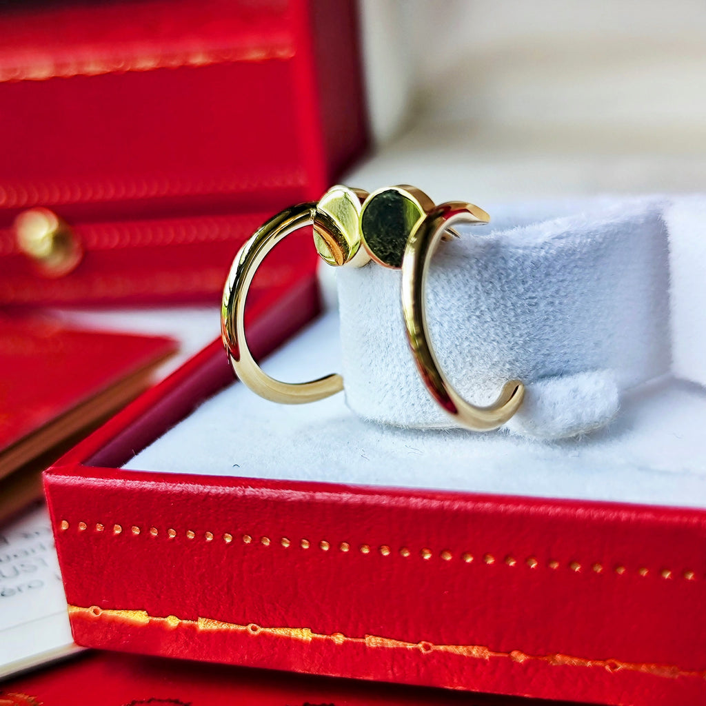 Cartier カルティエ ジュストアンクル ピアス 18金YG