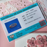 天然パパラチアサファイア ハーフエタニィリング