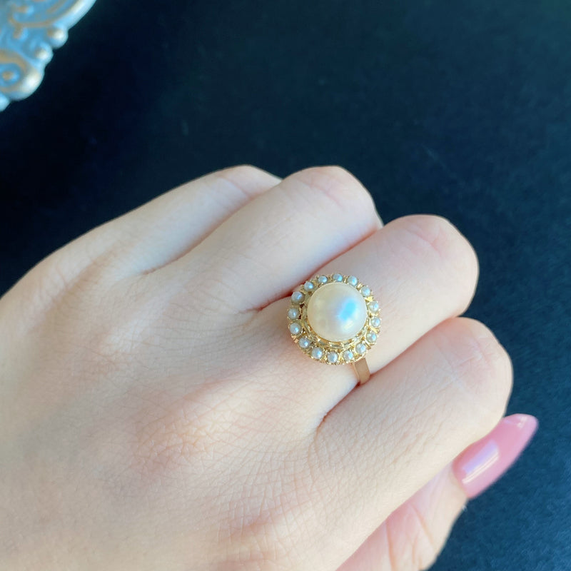 TASAKI 田崎真珠 あこや真珠 シードパール ヴィンテージリング