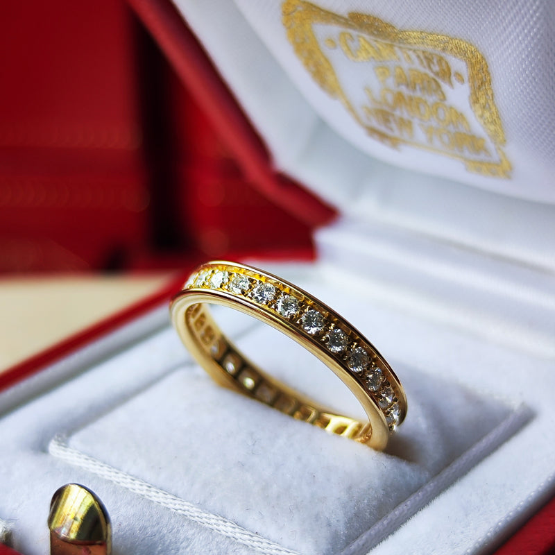 Cartier カルティエ ダイヤモンド フルエタニティリング 18金YG 49