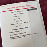 【非加熱 ピジョンブラッド】天然ルビー 天然ダイヤモンド リング