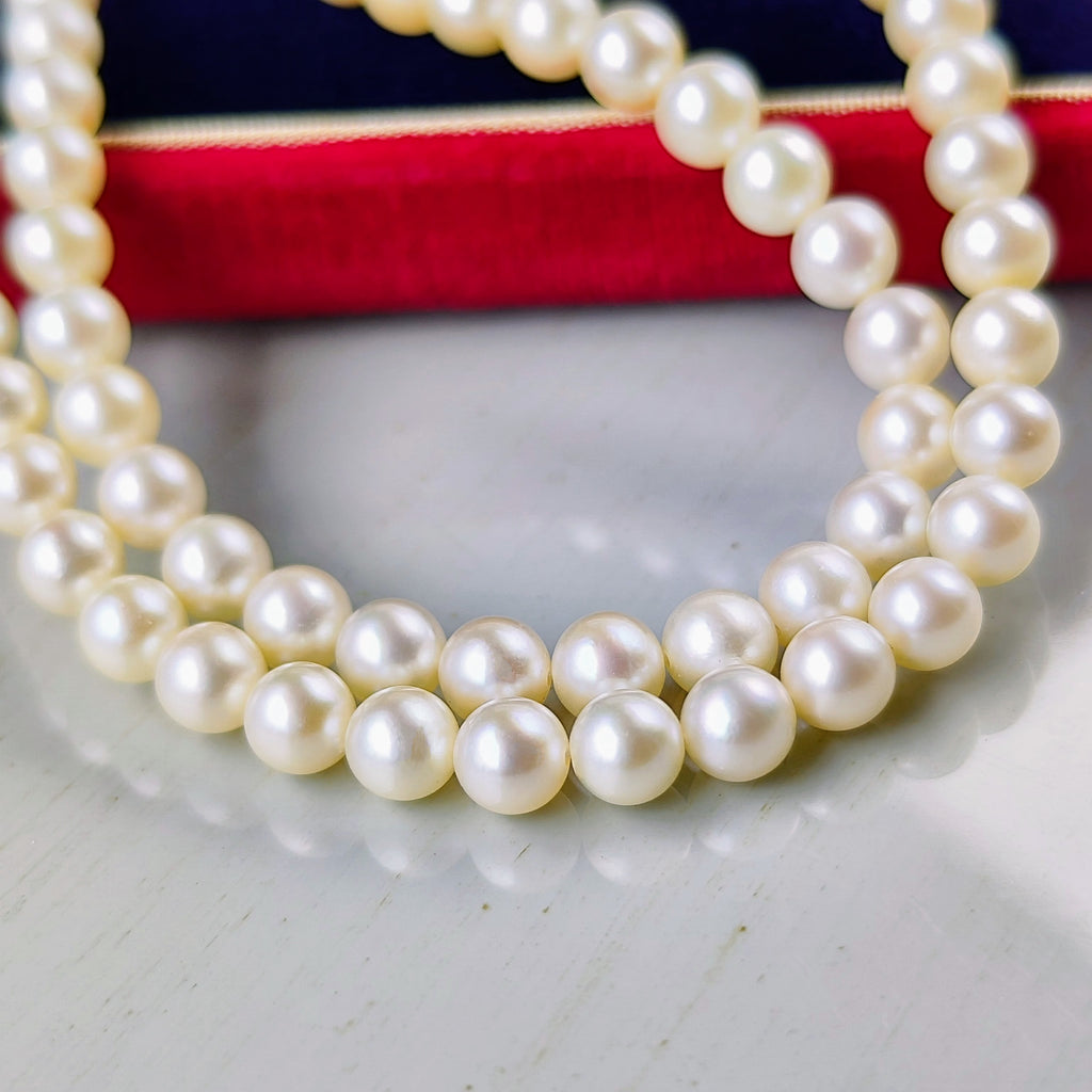 【貴重】MIKIMOTO ミキモト グラデーションネックレス 14金 御木本真珠店 オールドミキモト