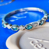 【初期の頃のルース】天然グランディディエライト 天然ダイヤモンド プラチナ リング