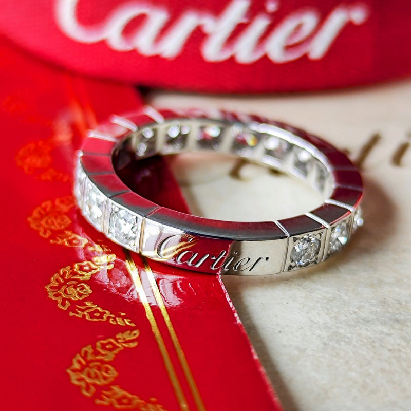 Cartier カルティエ ラニエール フルダイヤ 18金WG 47