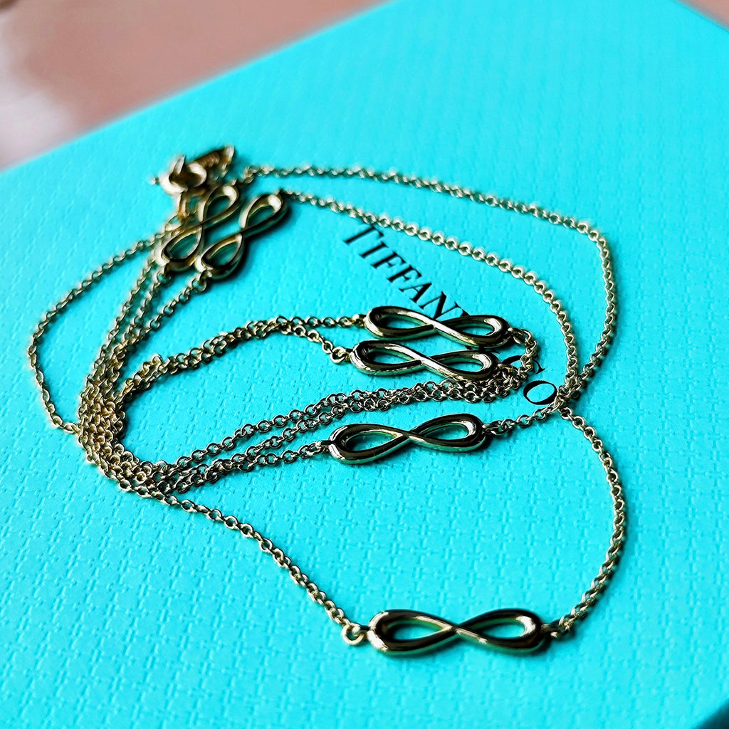 TIFFANY＆Co. ティファニー インフィニティ エンドレス ネックレス 18金YG