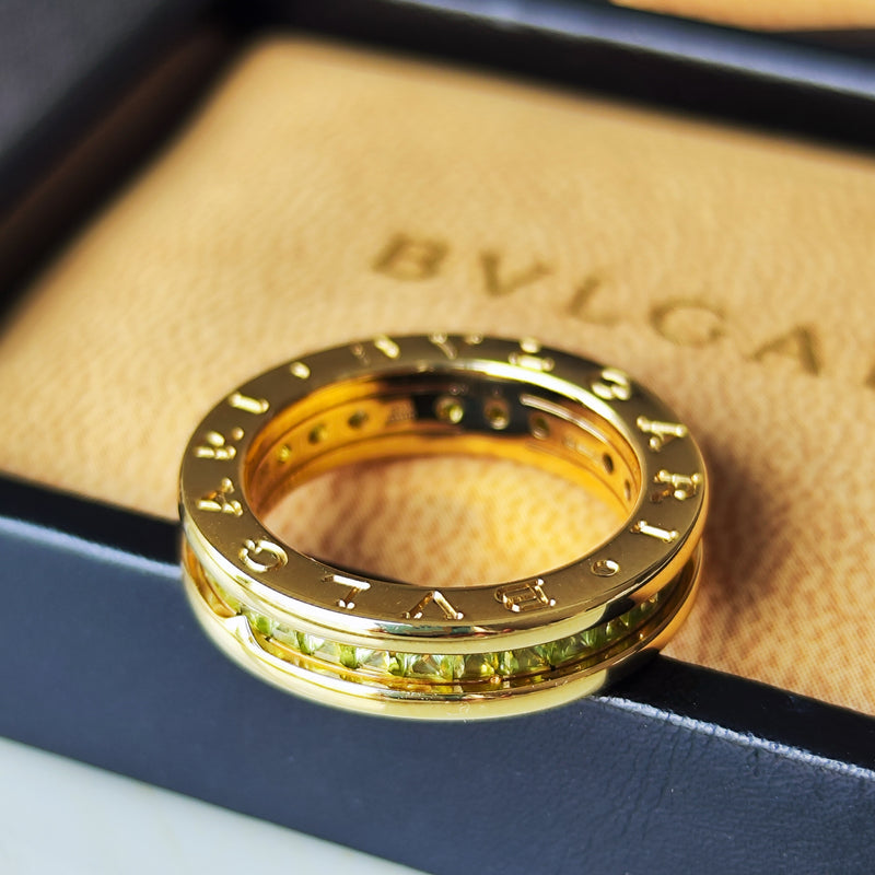 BVLGARI ブルガリ B-ZERO1 ビーゼロワン ペリドット 18金YG 10号