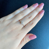 【ローズカット】天然ダイヤモンド 0.30ct 18金リング