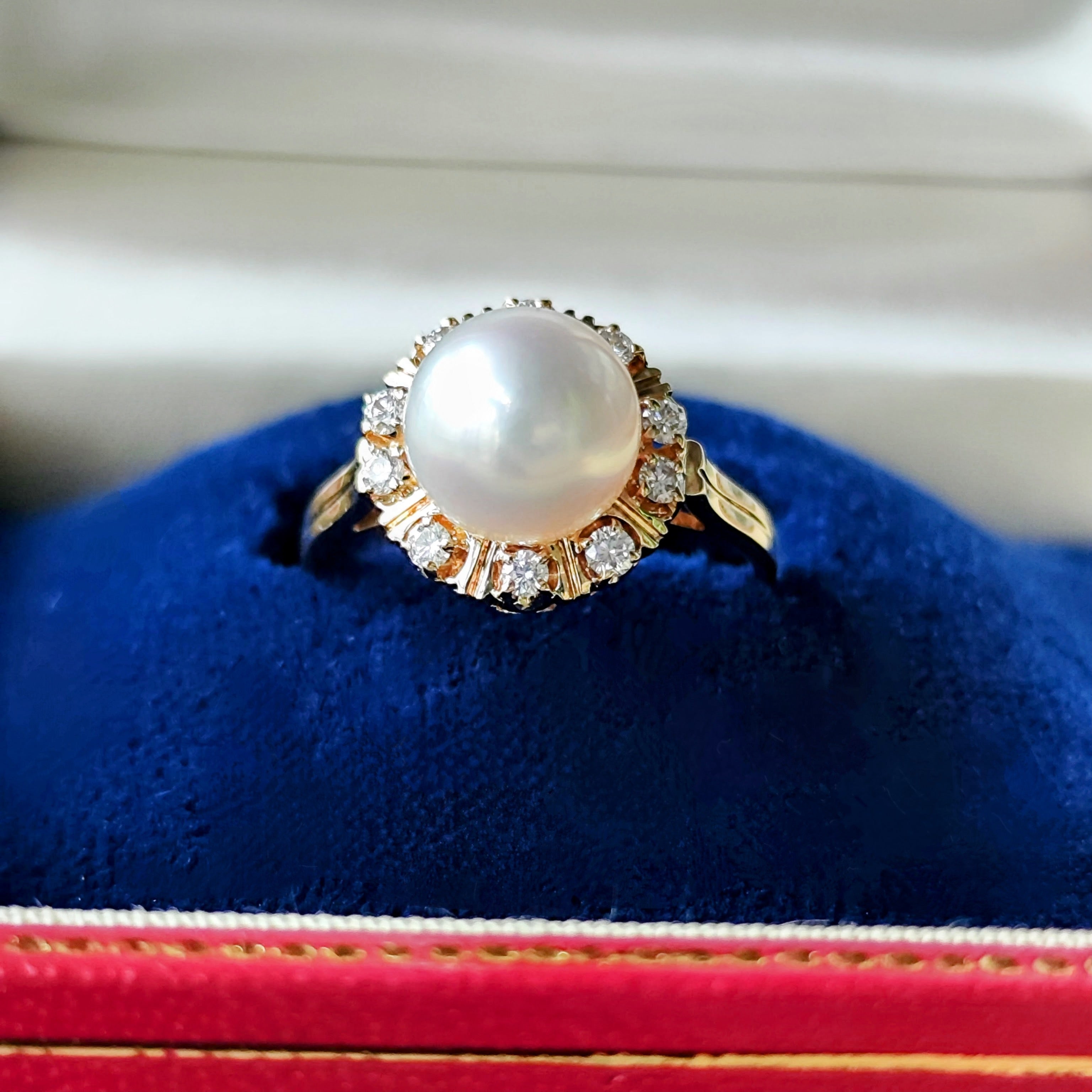 MIKIMOTO ミキモト あこや真珠 天然ダイヤモンド リング – Mico宝飾店