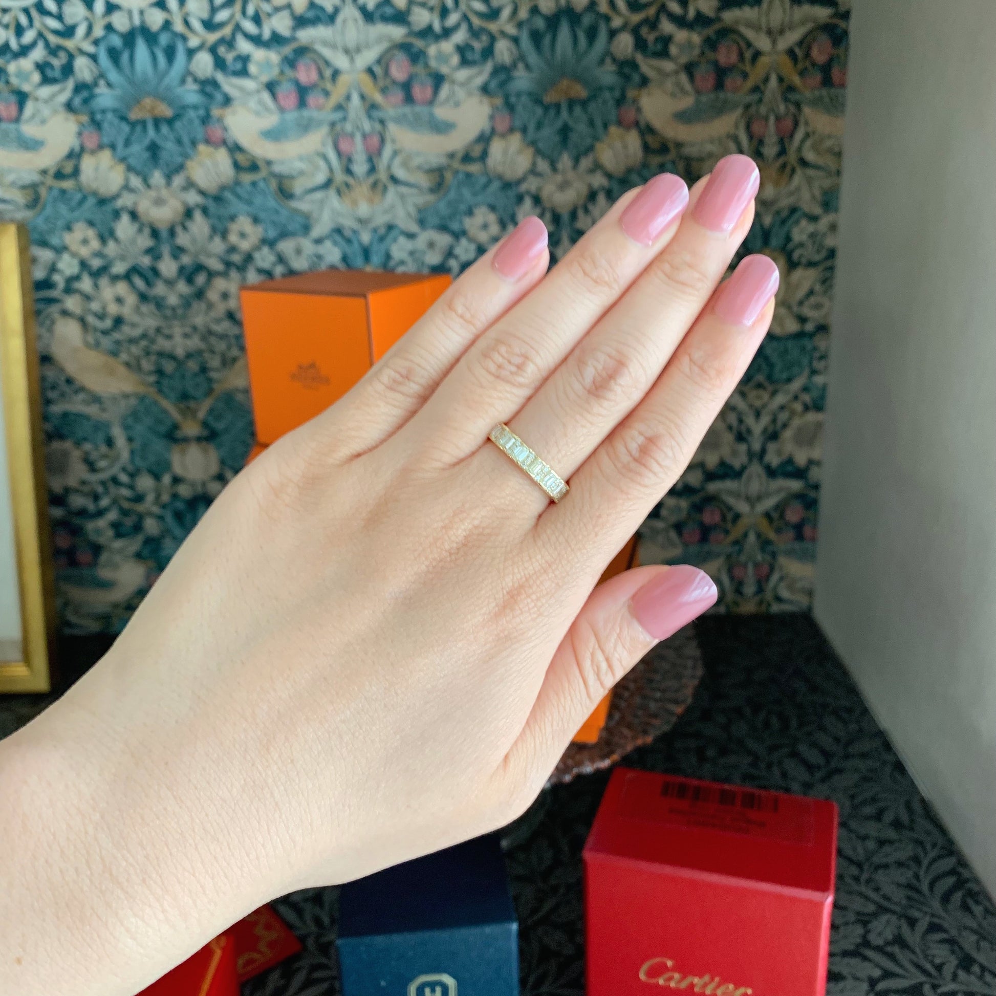 天然ダイヤモンド 0.90ct 18金リング