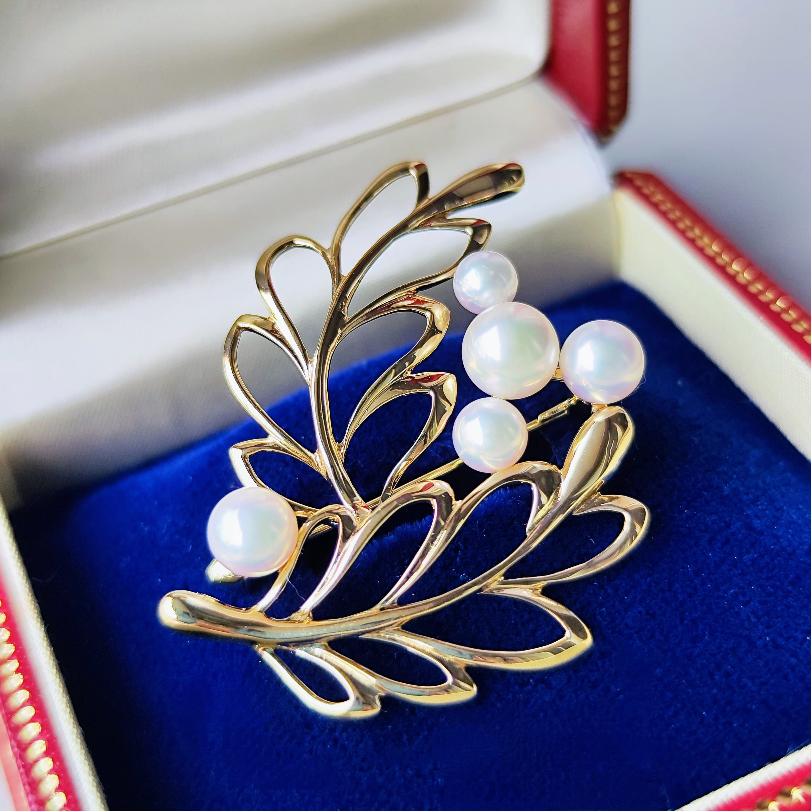 MIKIMOTO ミキモト あこや真珠 ブローチ 14金 ヴィンテージ – Mico宝飾店