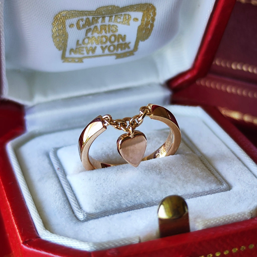【Cartier 廃盤】カルティエ モナムール ハートチャーム 18金PG 47