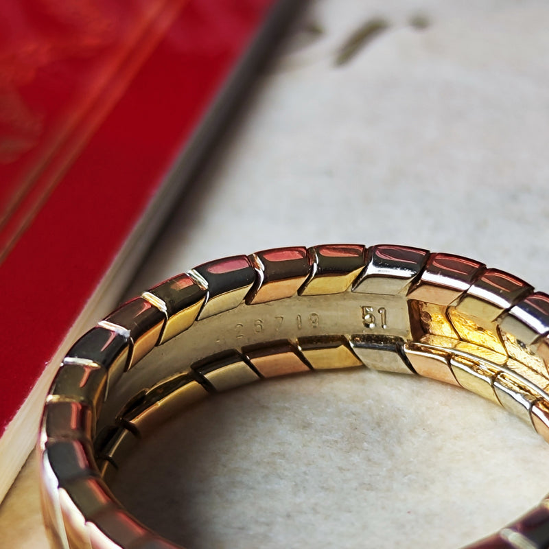 【Vintage Cartier 】カルティエ スリーカラー ダイヤモンドリング