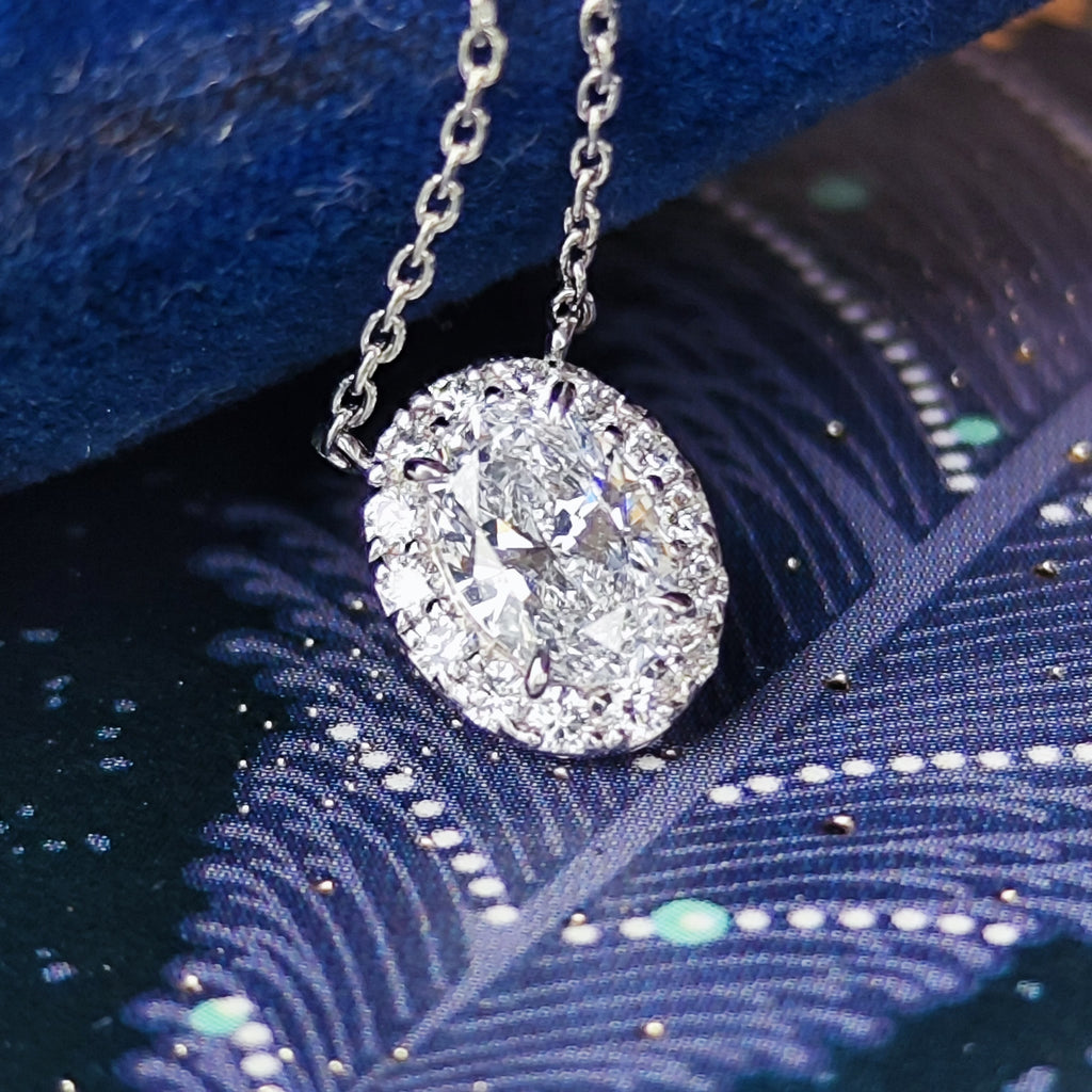 【インターナリーフローレス】天然ダイヤモンド 0.52ct Dカラー ネックレス
