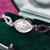 【OH済み 14金無垢】OMEGA オメガ ダイヤモンド 手巻き腕時計