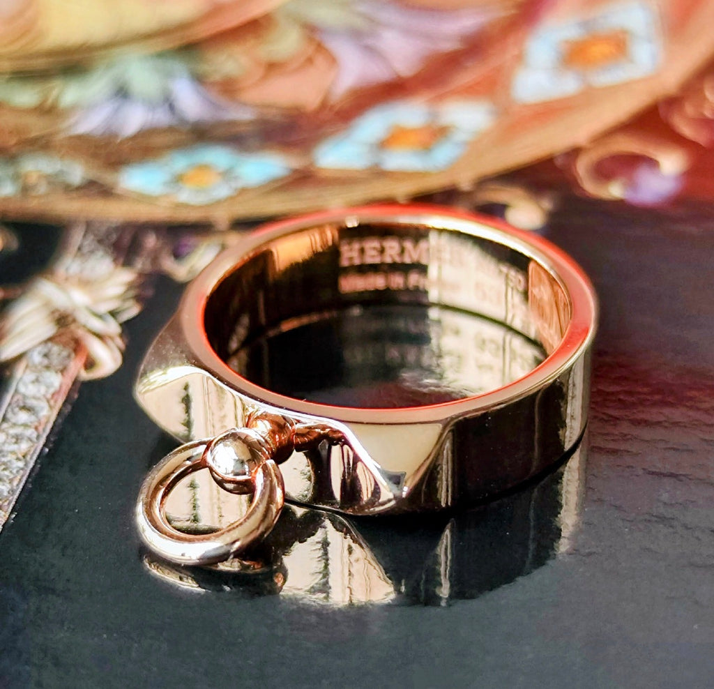 HERMES エルメス コリエドシアン 18金PG 53