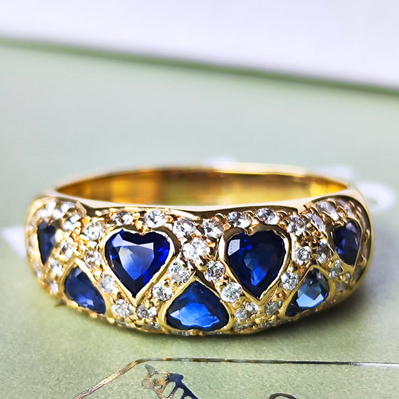 【Vintage Van Cleef & Arpels】ヴァンクリーフ&アーペル サファイア ダイヤモンドリング