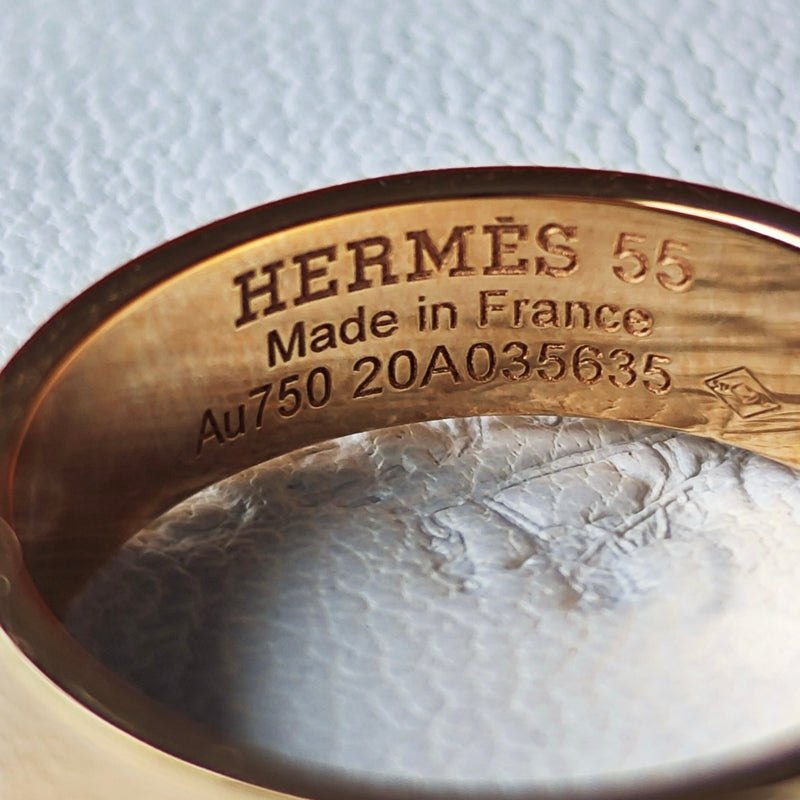 HERMES エルメス Hダンクル 18金PG