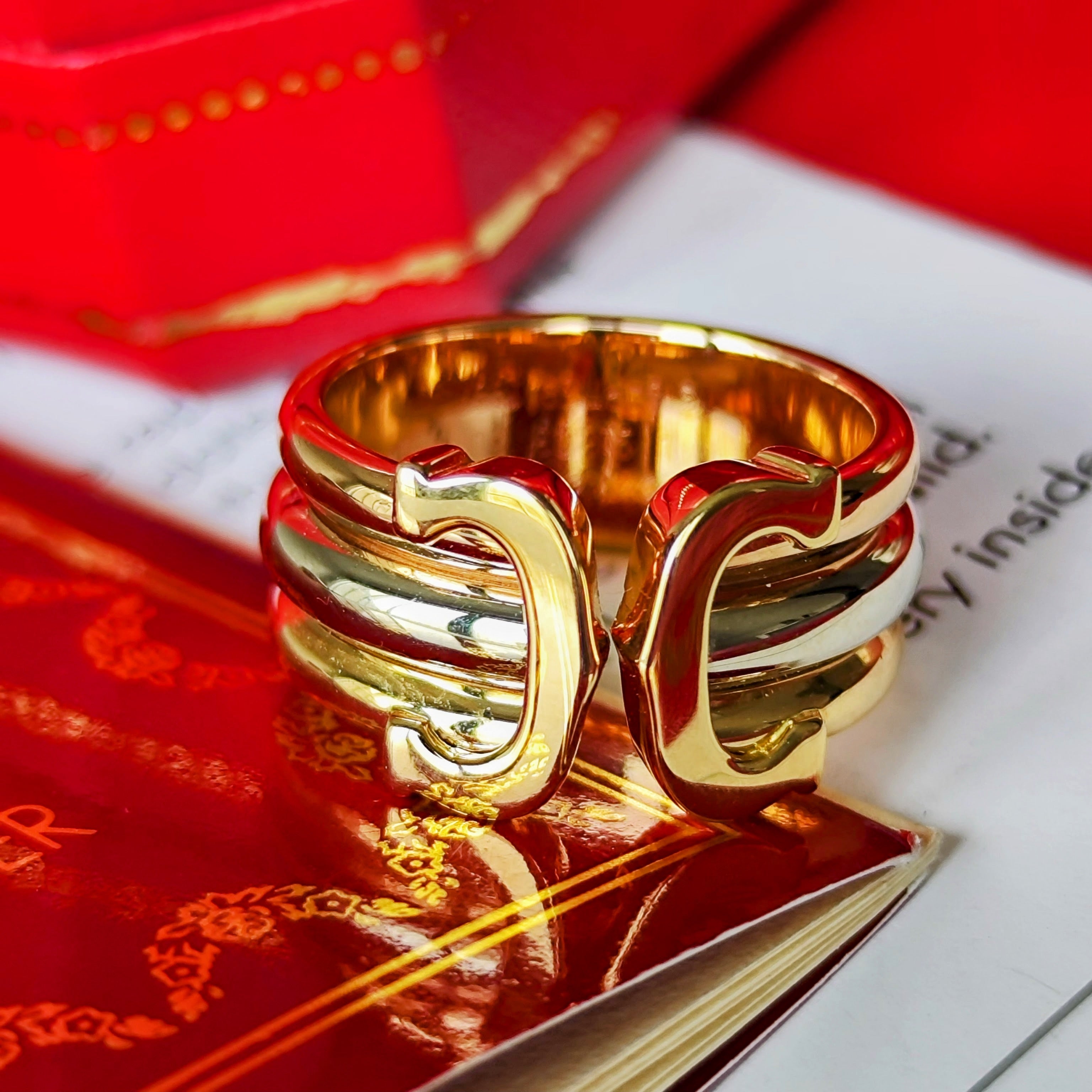 Cartier カルティエ 2C（デューブル・シー）K18スリーカラー 50