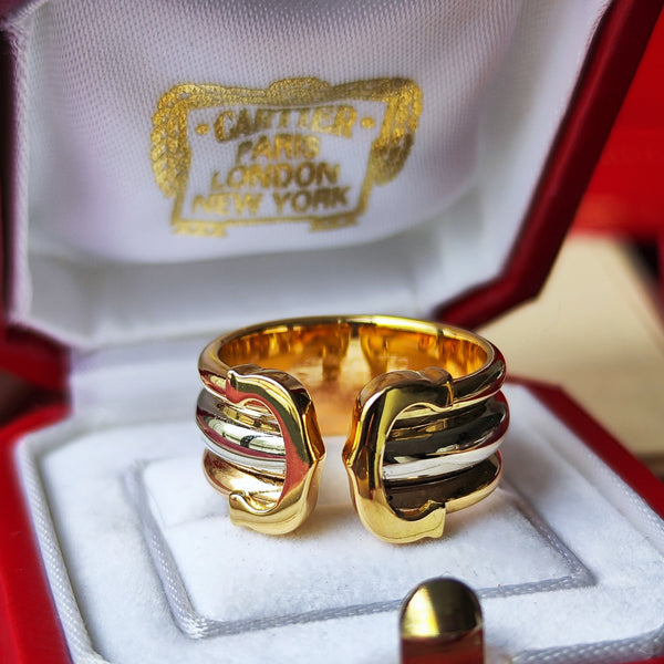 Cartier カルティエ 2C（デューブル・シー）18金 11号 リング