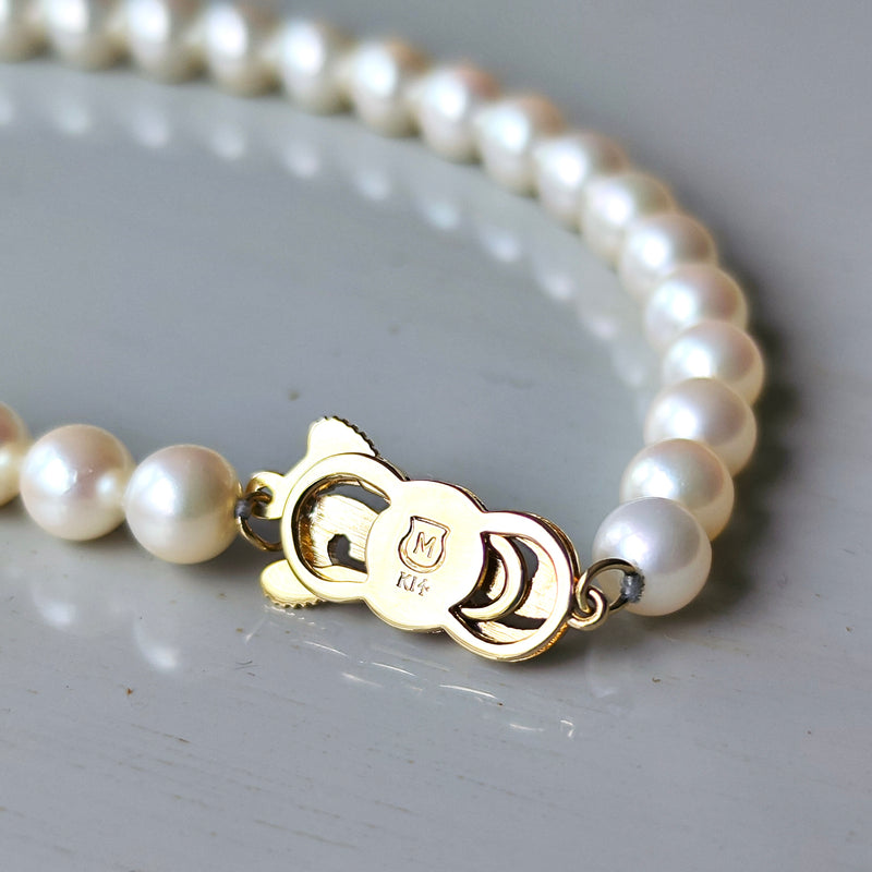 MIKIMOTO ミキモト あこや真珠 グラデーションネックレス