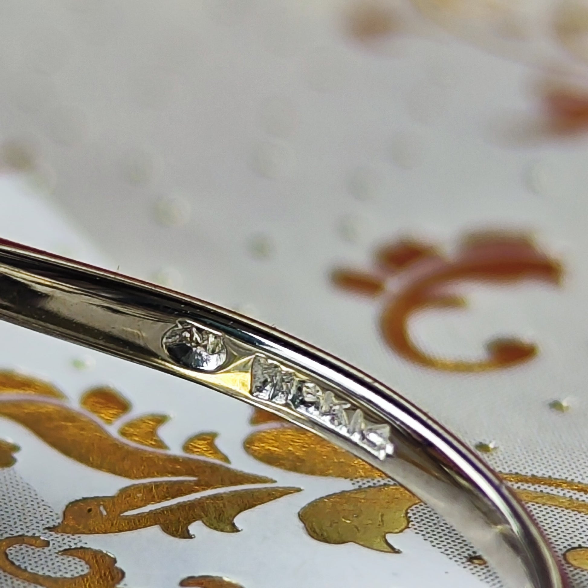 【オールドミキモト 】MIKIMOTO ミキモト あこや真珠 ダイヤモンド 14金リング 手彫り風の刻印