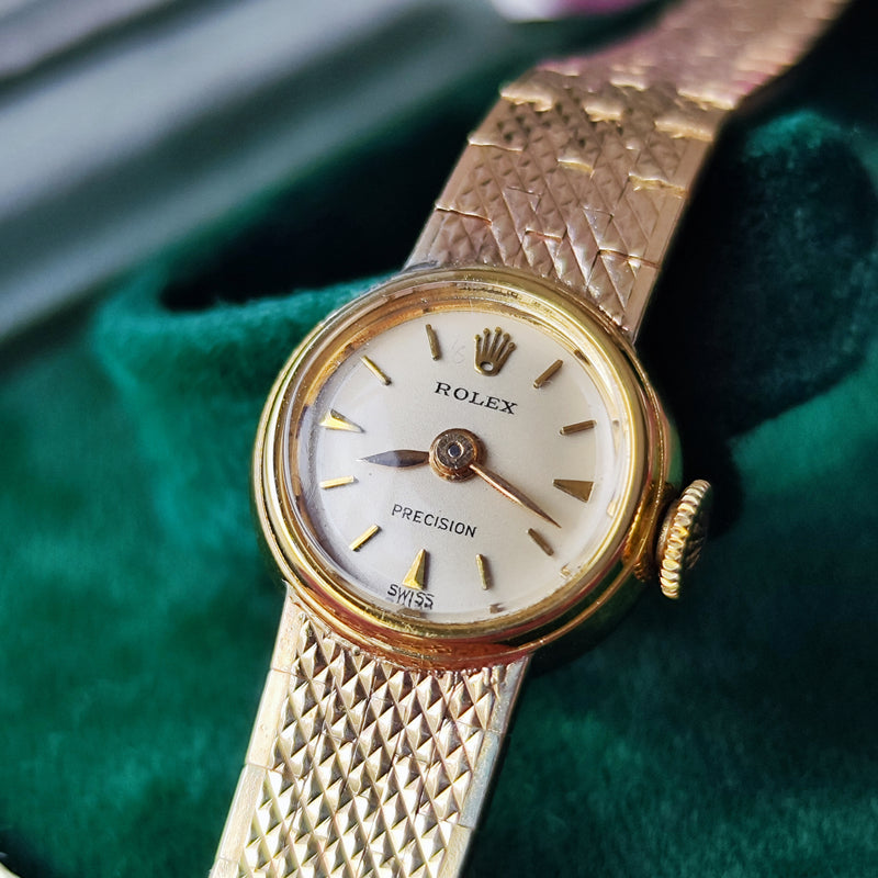 【OH済み】ROLEX ロレックス PRECISION プレシジョン 金無垢 手巻き腕時計