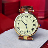 【ボーイズサイズ】Cartier カルティエ マストヴァンドーム LM クォーツ腕時計