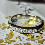 MIKIMOTO ミキモト 天然ダイヤモンド ハーフエタニティリング