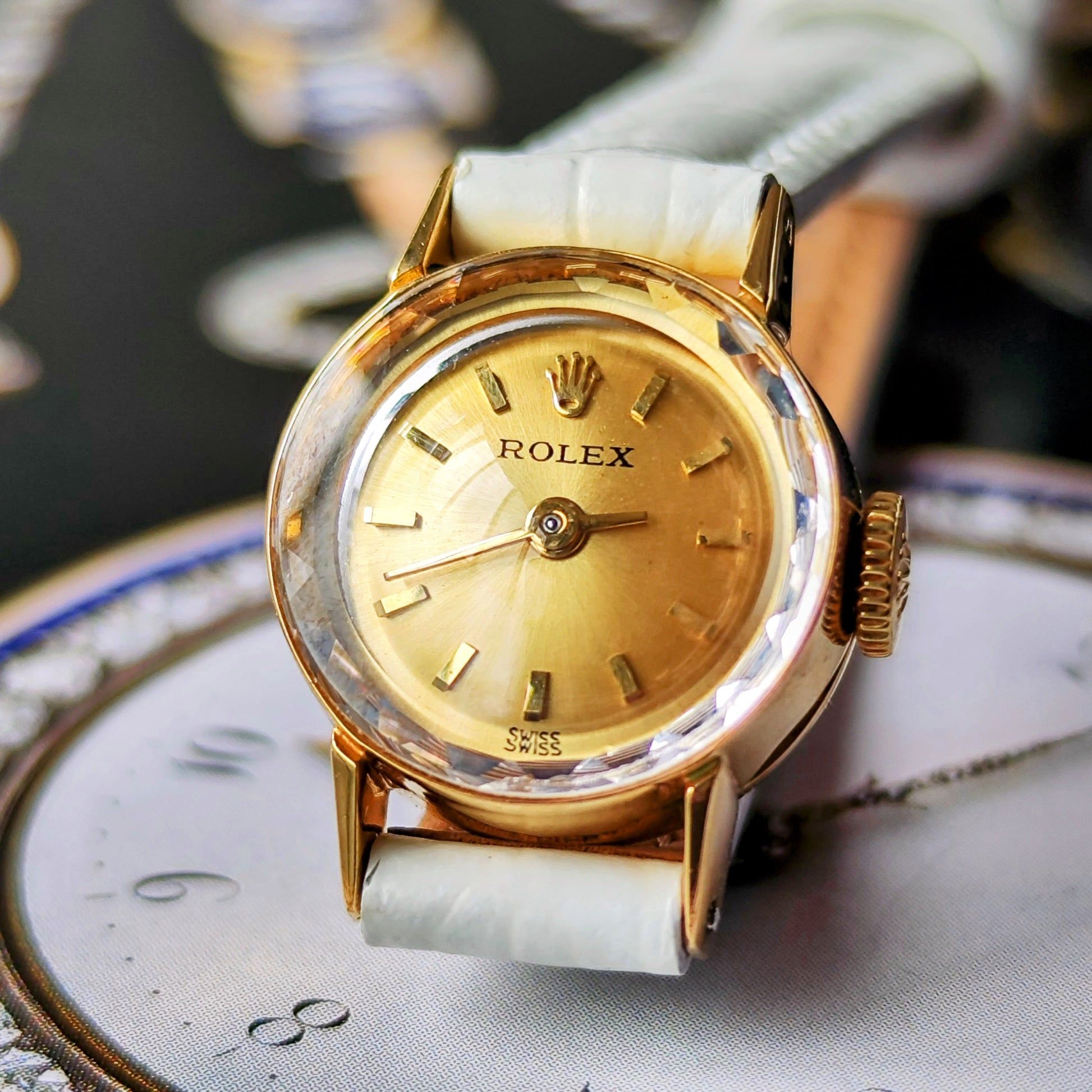 【OH済み】ROLEX ロレックス 18金無垢 手巻き 腕時計