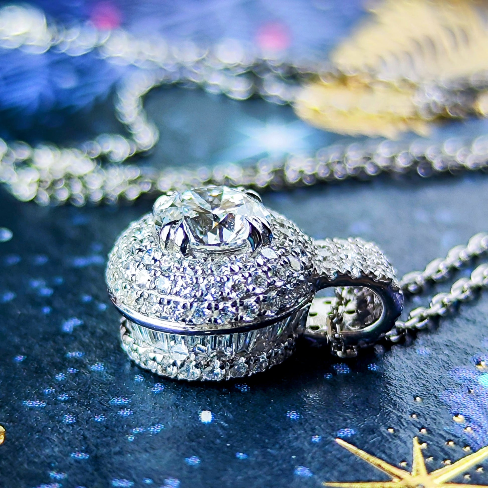 【インターナリーフローレス】天然ダイヤモンド 0.51ct Dカラー 3EX ネックレス