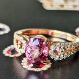 【マラヤガーネット】天然ガーネット 2.39ct 天然ダイヤモンド リング