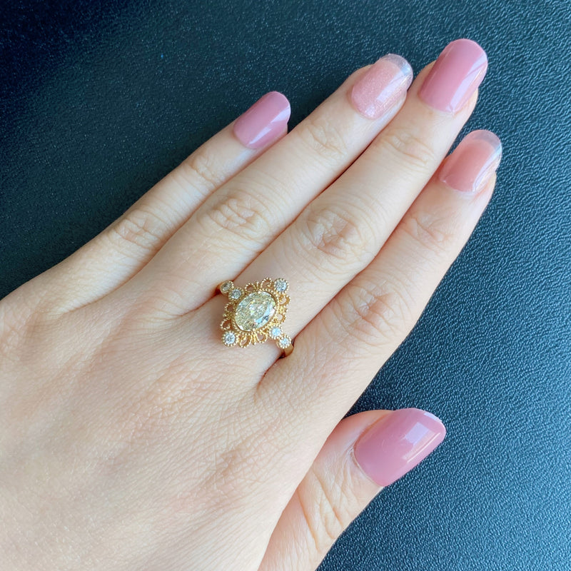 【お値下げ】大粒 天然ダイヤモンド 1.009ct リング