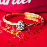 Cartier カルティエ スリーカラーツイストリング