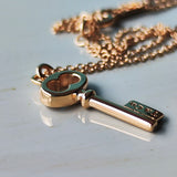 TIFFANY &Co ティファニー ヴィンテージ オーバル キーネックレス ミニ 18金PG