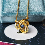 TIFFANY &Co ティファニー ツイストノットネックレス サファイア