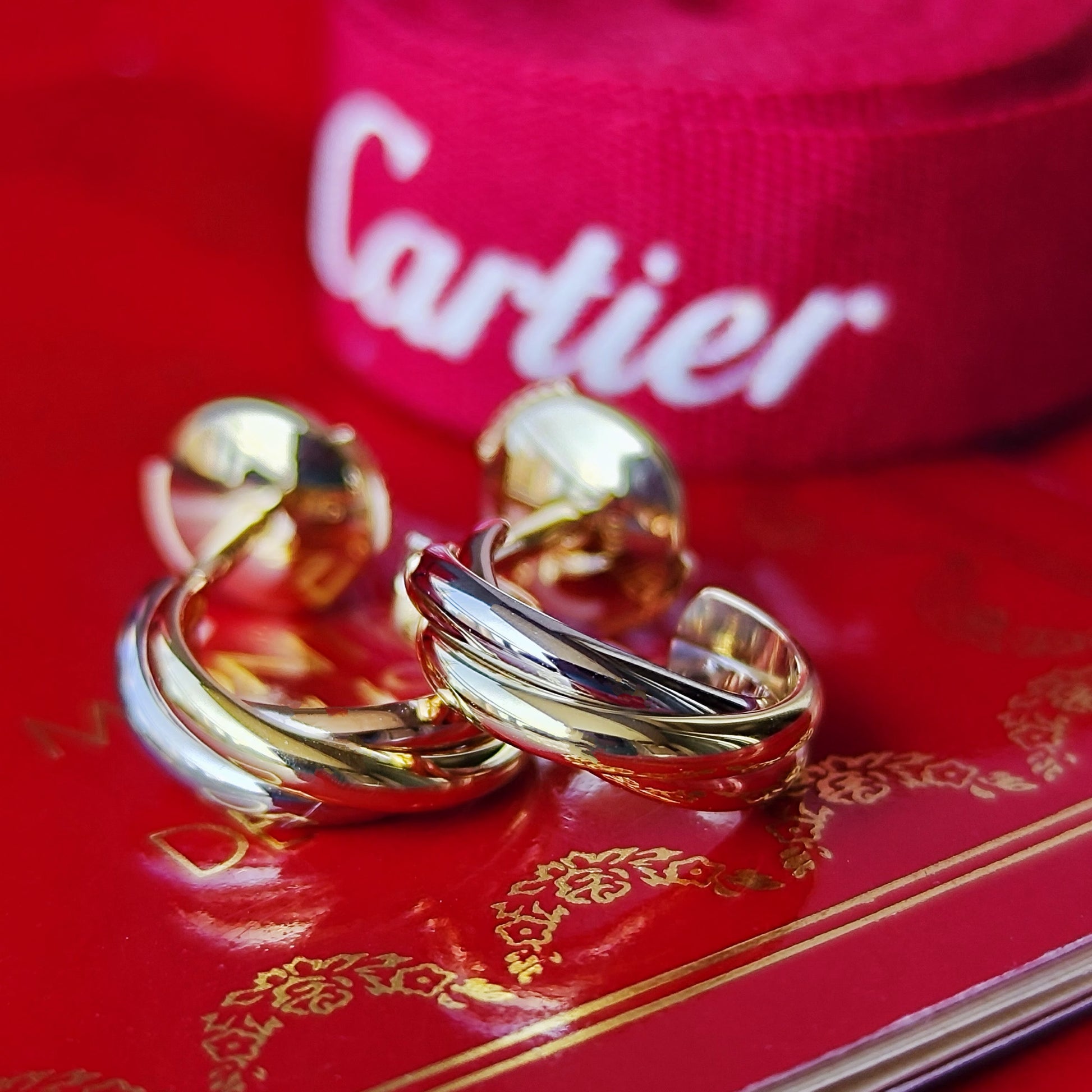 Cartier カルティエ トリニティピアス