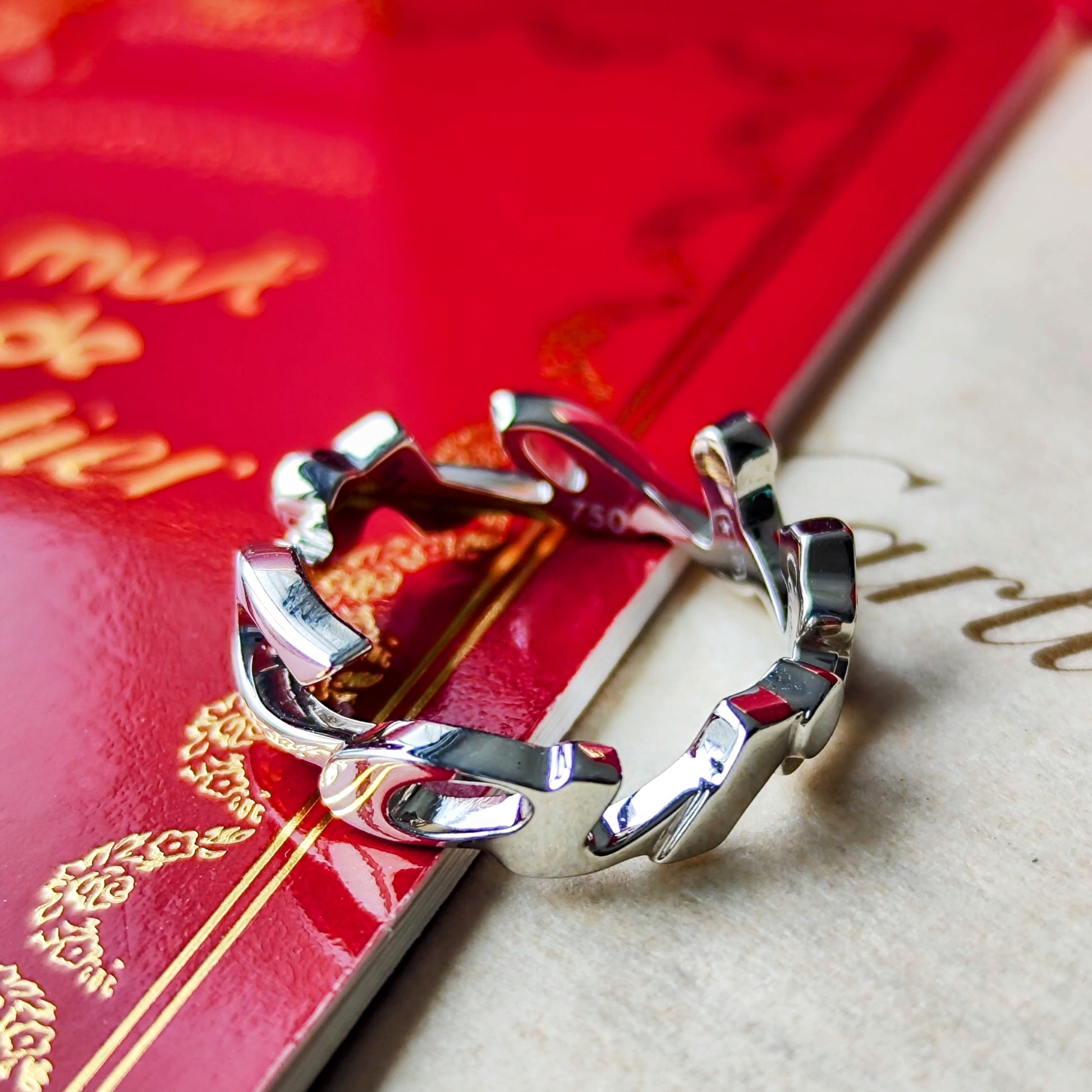 Cartier カルティエ シグネチャーリング 18金WG 51