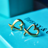TIFFANY&Co ティファニー ラビングハート 18金YG ピアス