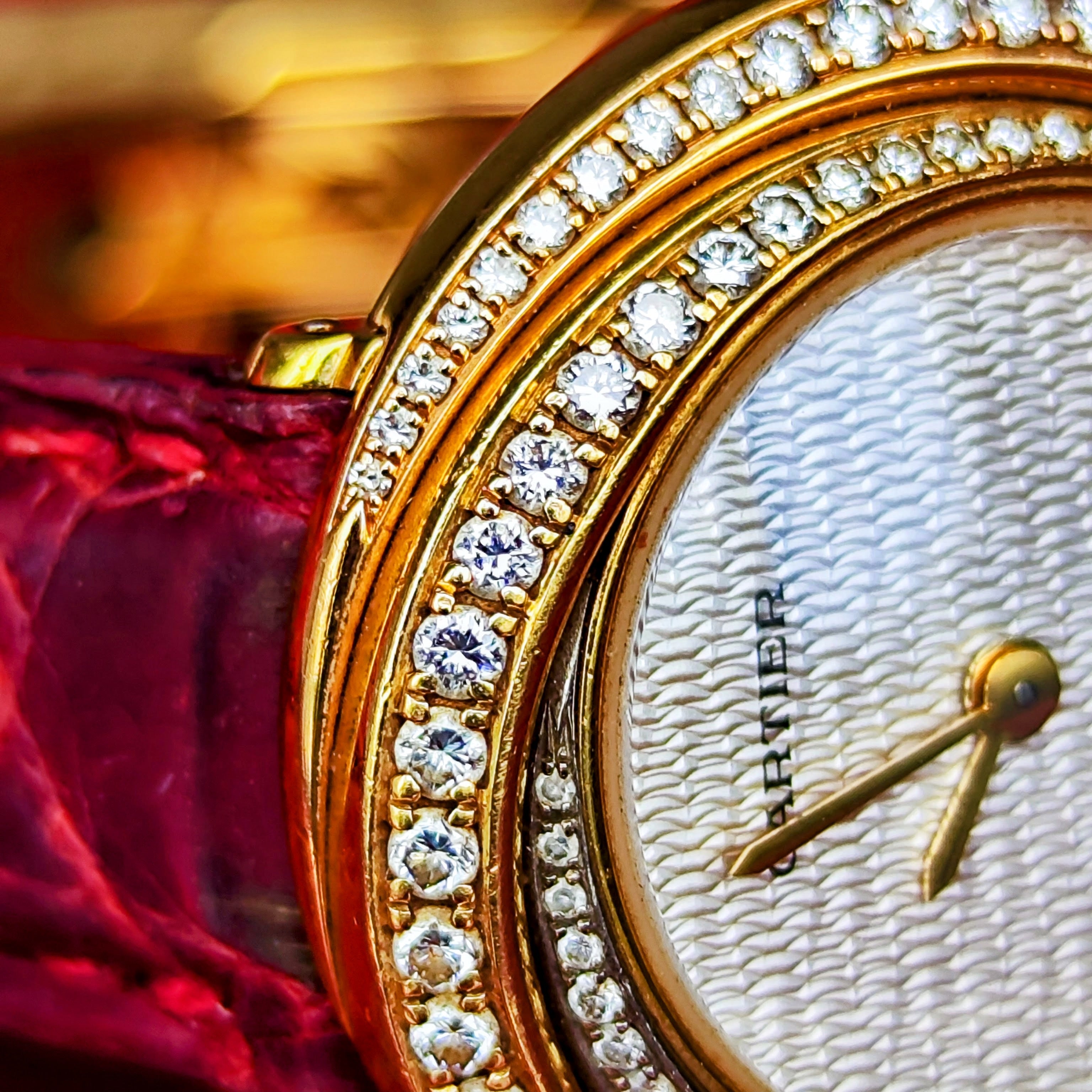 金無垢】Cartier カルティエ トリニティ純正ダイヤモンド 18金無垢