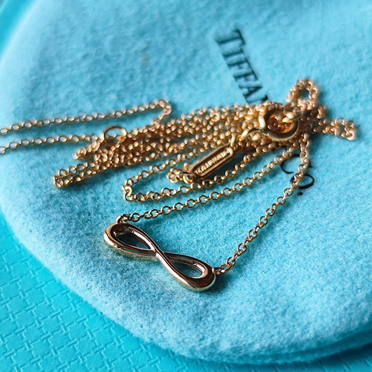 TIFFANY＆Co. ティファニー インフィニティ ミニ ネックレス 18金PG