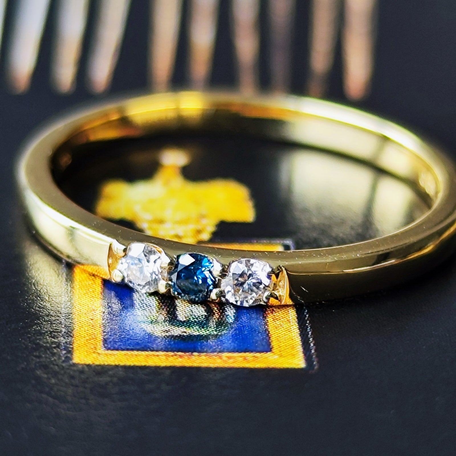 天然ダイヤモンド　ブルーダイヤモンド（トリート）　リング トリートブルー】天然ダイヤモンド リング – Mico宝飾店