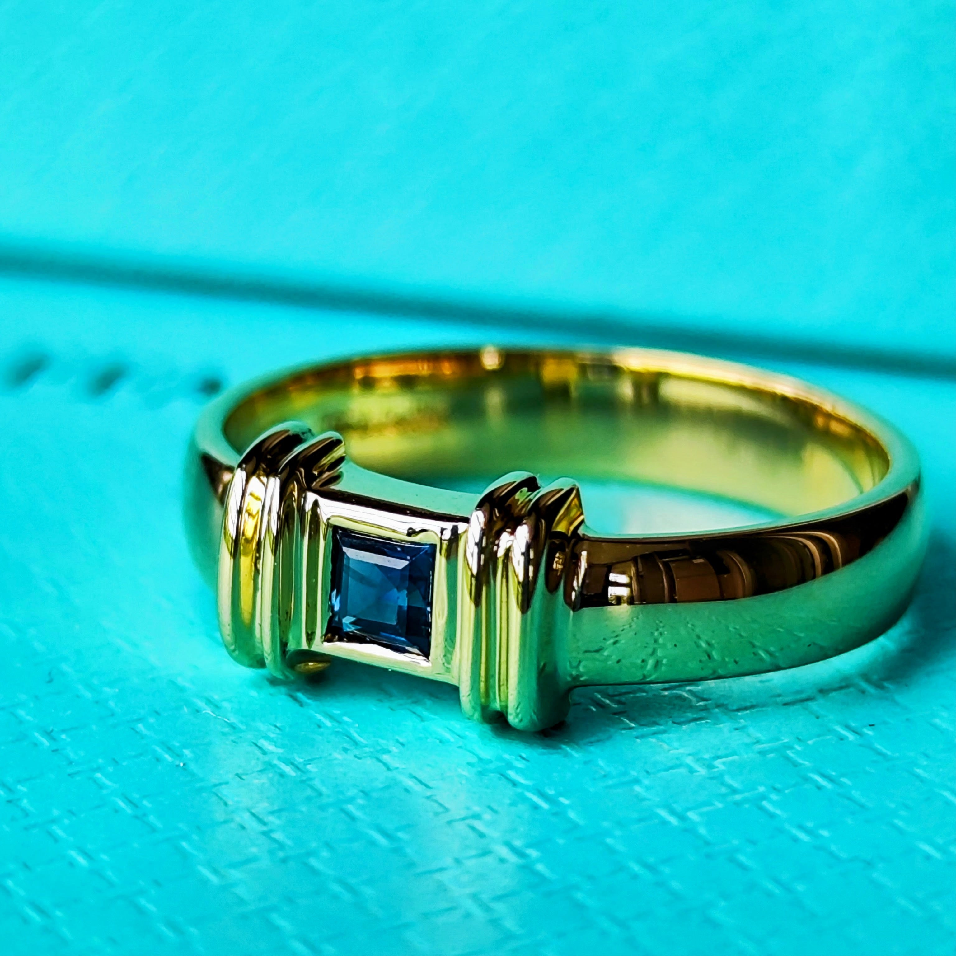 TIFFANY &Co ティファニー スタッキングリング サファイア 18金 – Mico